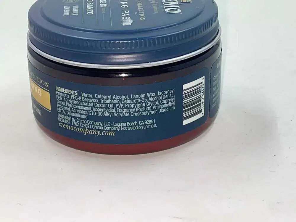 Cremo Reserve Collection Palo Santo No 18 Thickening Paste High Hold Low Shine 4